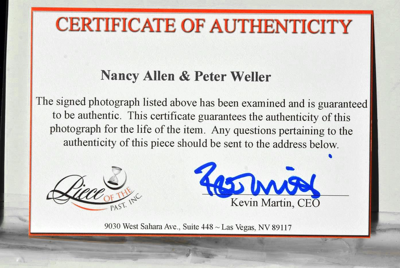 ロボコップ キャストサイン入り写真 2枚 - ピーター・ウェラー