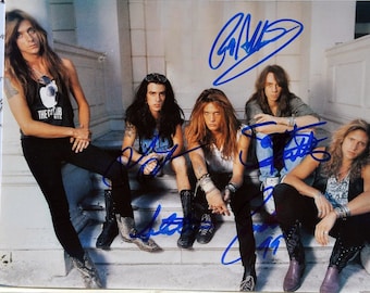 Skid Row Signed Photo X5 – Sebastian Bach + W/COA