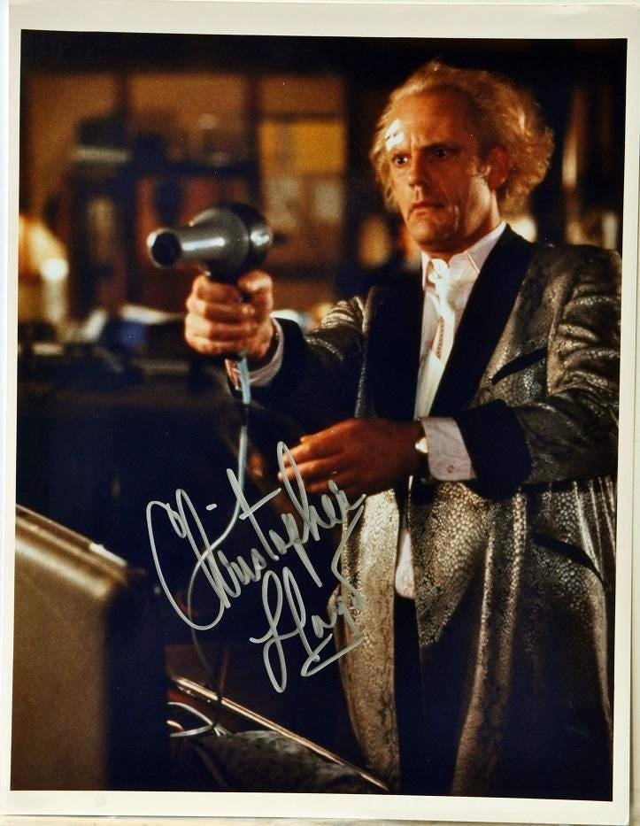 Christopher Lloyd のサイン Christopher Lloyd のサイン Christopher Lloyd signed autograph 5x5