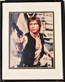 スター・ウォーズ - ハリソン・フォードの直筆サイン入り額入り写真