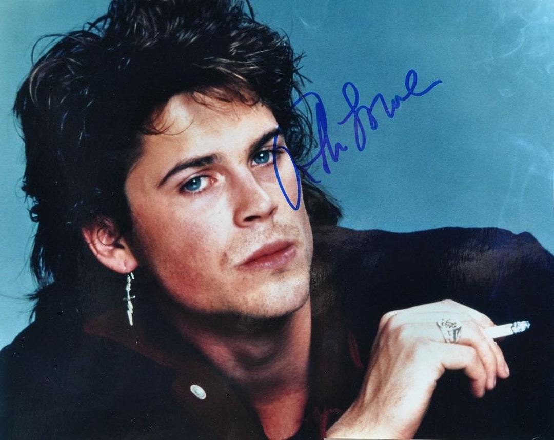 Rob Lowe Signed Photo The Outsiders St Elmos Fire W COA Etsy