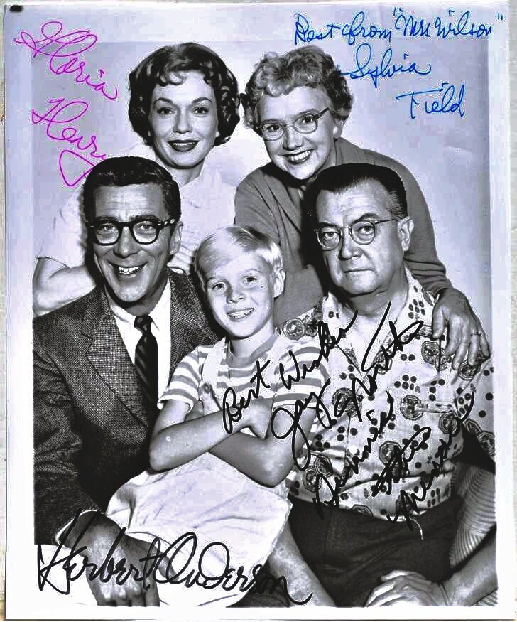 Dennis the Menace Cast Signed Photo X4 – Jay North, Herbert Anderson