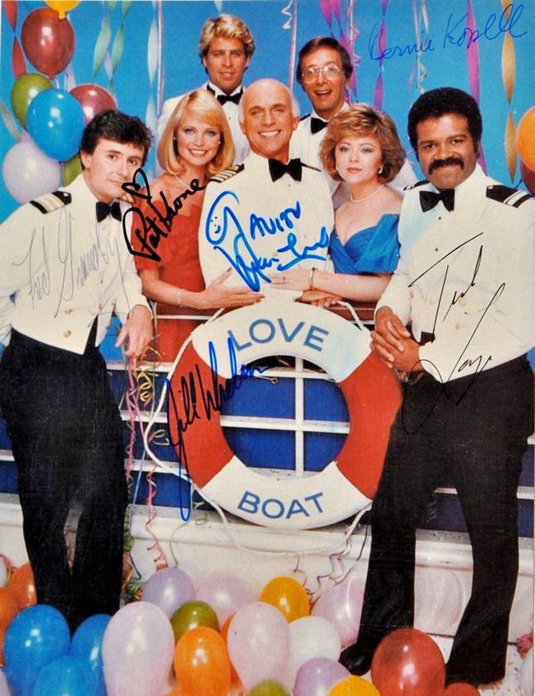 The Love Boat Cast Signed Photo X6 - Gavin Macleod, Bernie Kopell + W ...