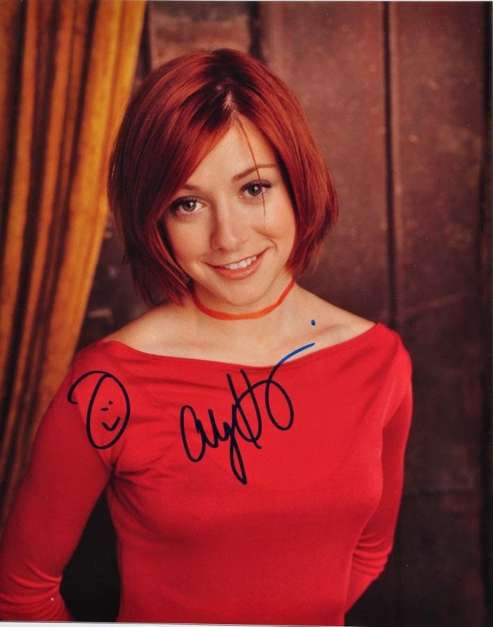 アリソン・ハニガン直筆サイン入り写真 - 『アメリカン・パイ