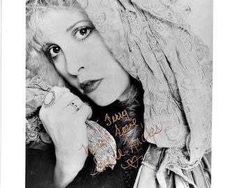 Gesigneerde foto Stevie Nicks - Fleetwood Mac W/COA