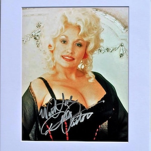 Dolly Parton Signed Matted Photo – 11x14 W/COA