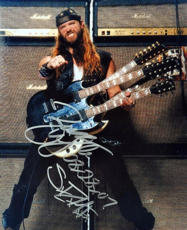 Zakk Wilde Signed Photo – Black Label Society - W/COA - Etsy