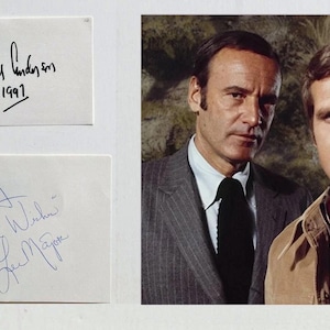Six Million Dollar Man Signed X2 – Lee Majors, Richard Anderson W/COA