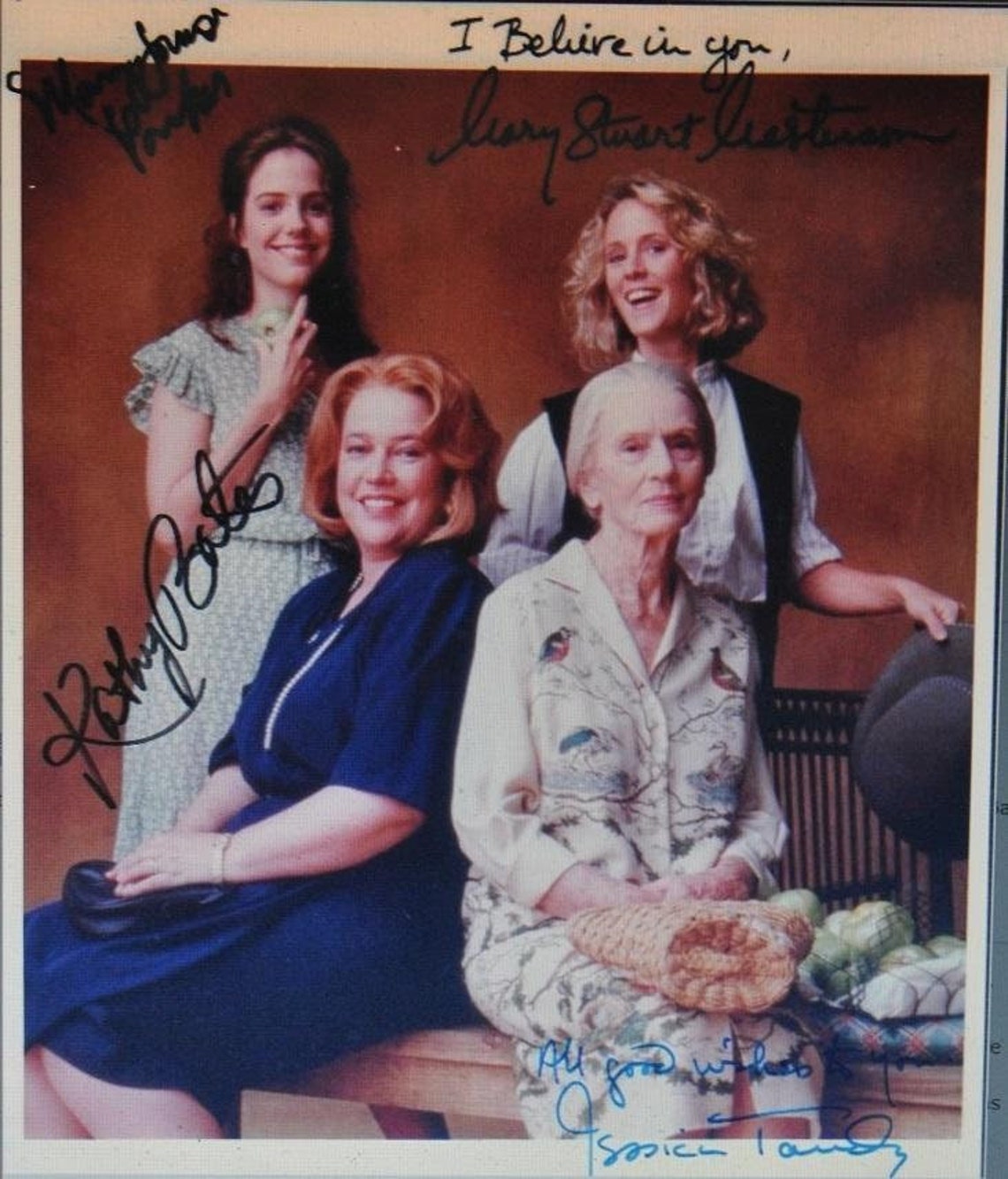 Fried Green Tomatoes Cast Signed Photo X4 Jessica Tandy Etsy