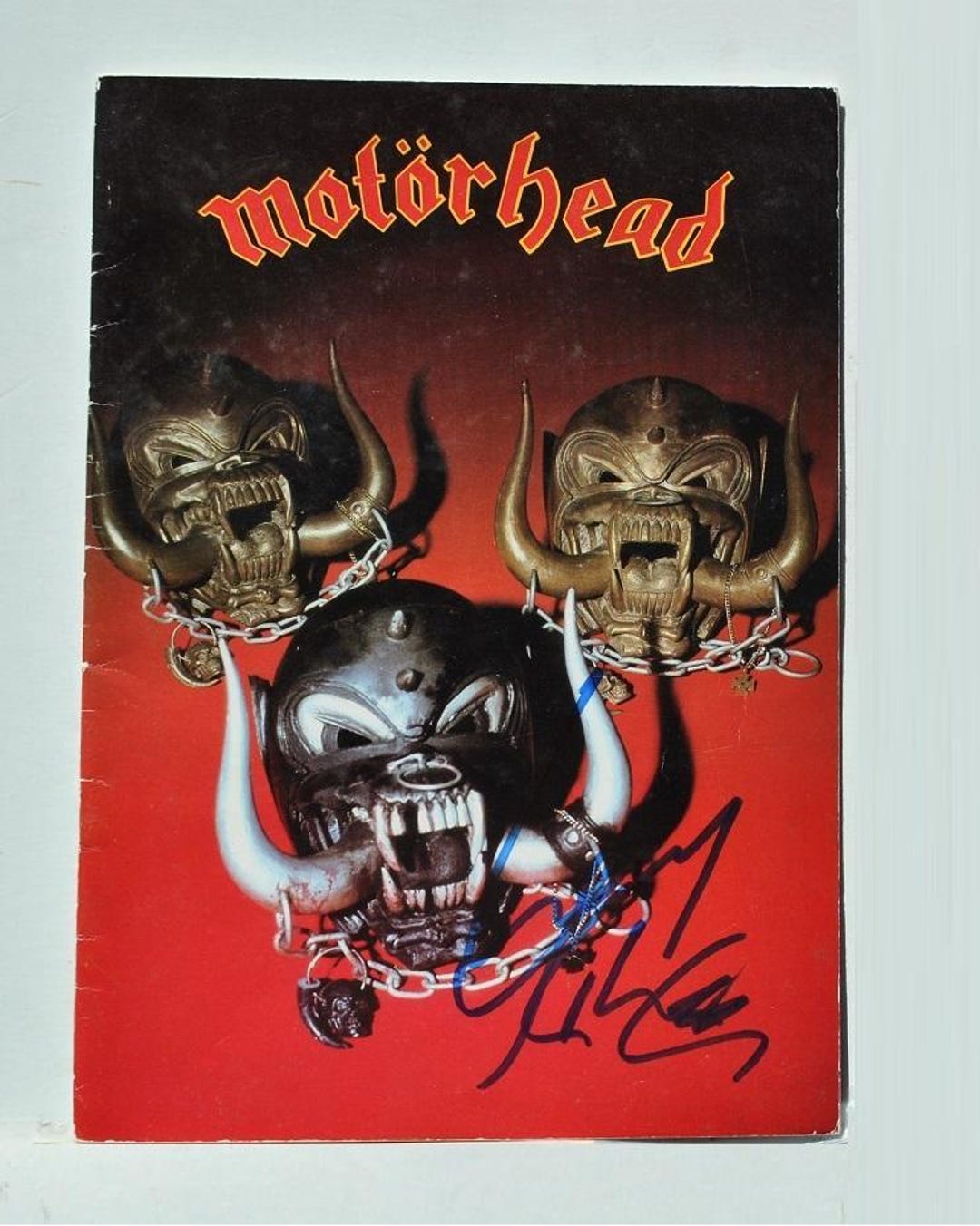 MOTORHEAD “IRON FIST” 1982 Tour Program Signed by Lemmy Kilmister