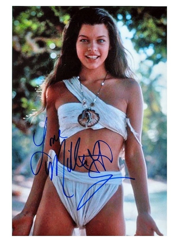ミラ・ジョヴォヴィッチの直筆サイン入り写真 - バイオハザード