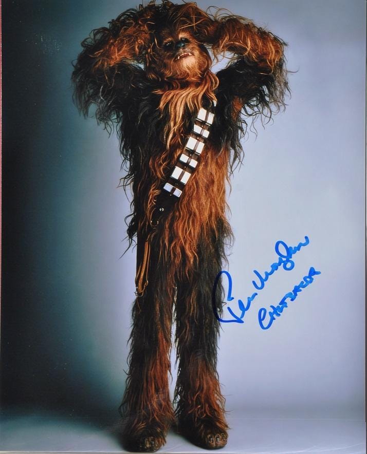 スターウォーズ チューバッカ 直筆サイン カード 貴重 スターウォーズ