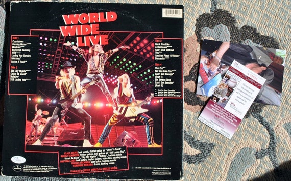 The Scorpions – World Wide Live Signed Album X3 - Rudolf Schenker