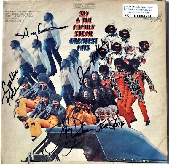 Sly & The Family Stone LP レコード Sly and the Family Stone - Greatest Hits Signed Album X5 - L