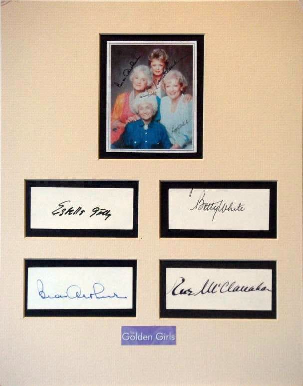 THE GOLDEN GIRLS CAST signed autographed photo COA Hologram main image 0