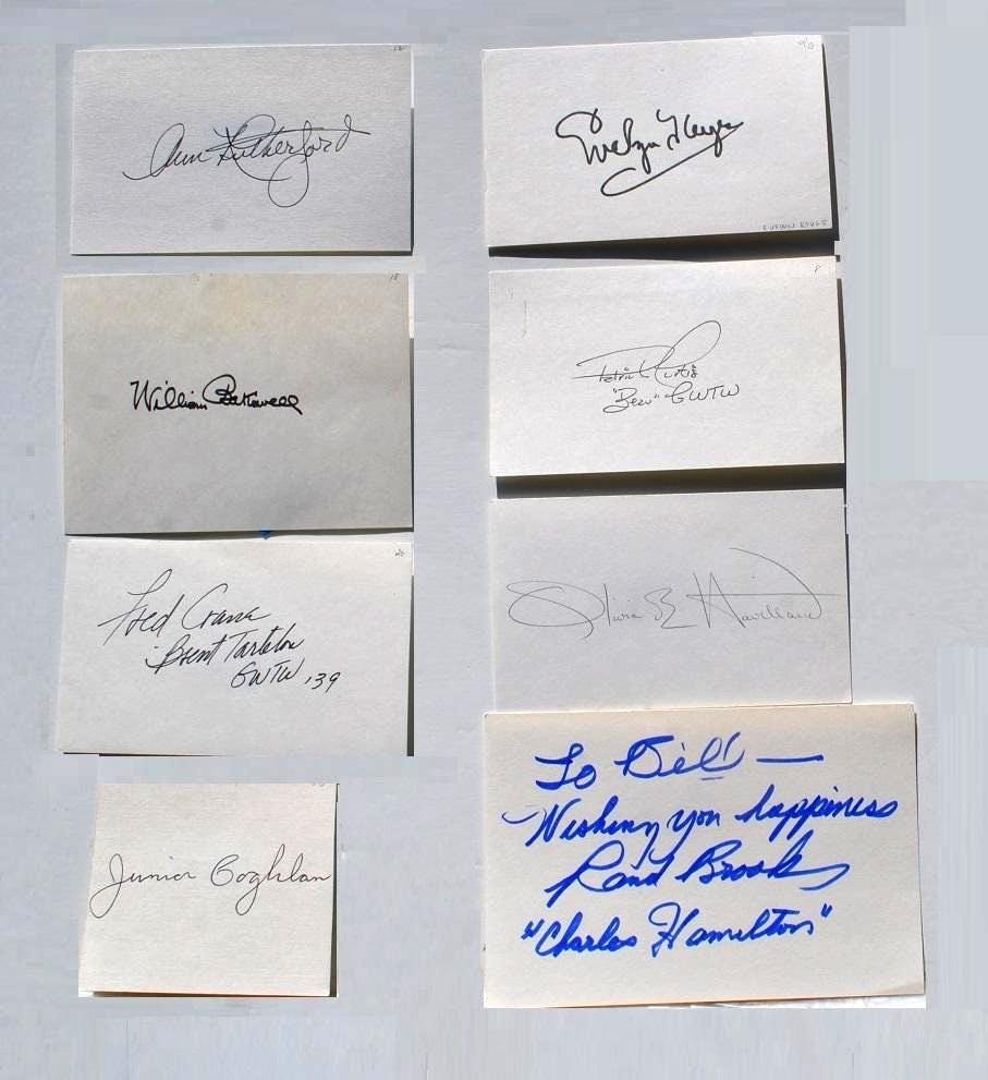 ヴィヴィアン・リーとクラーク・ゲーブル直筆サイン入り写真… ヴィヴィアン・リーとクラーク・ゲーブル直筆サイン入り写真