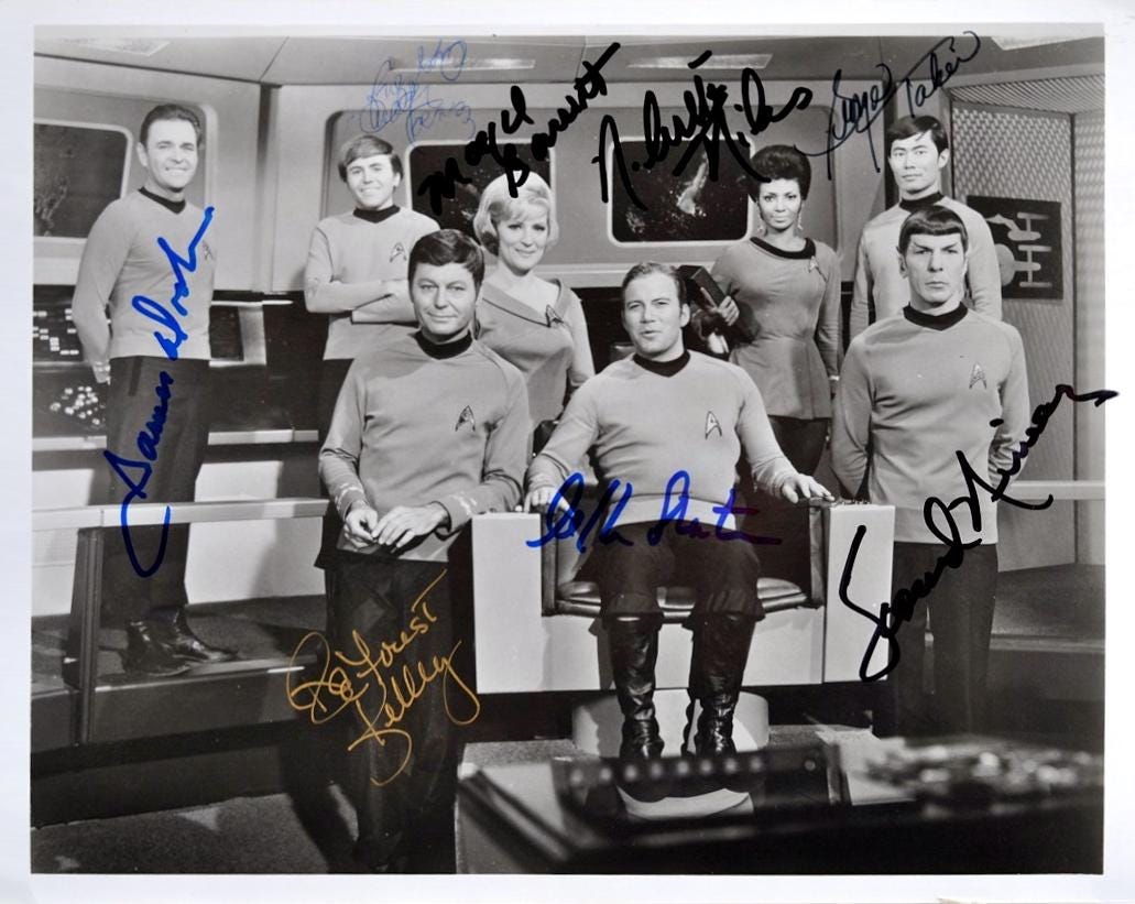 Star trek autographs - Etsy 日本