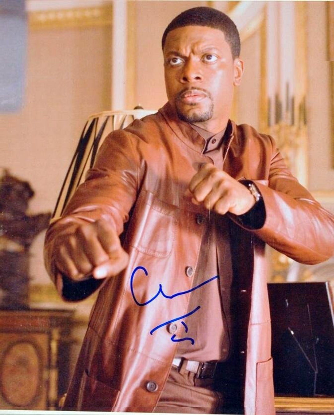 クリス・タッカー直筆サイン入り写真 - ラッシュアワー - COA付き