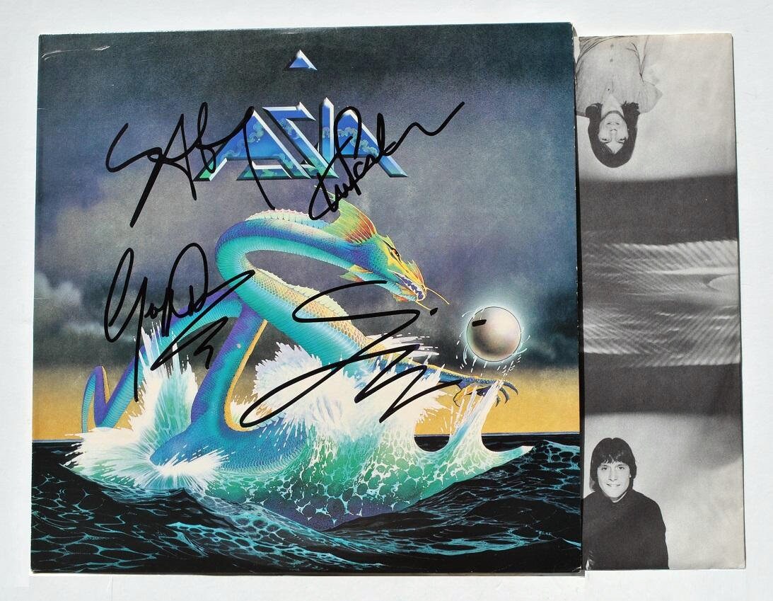 Asia – Asia Signed Album X4 - Geoff Downes, Carl Palmer, Steve