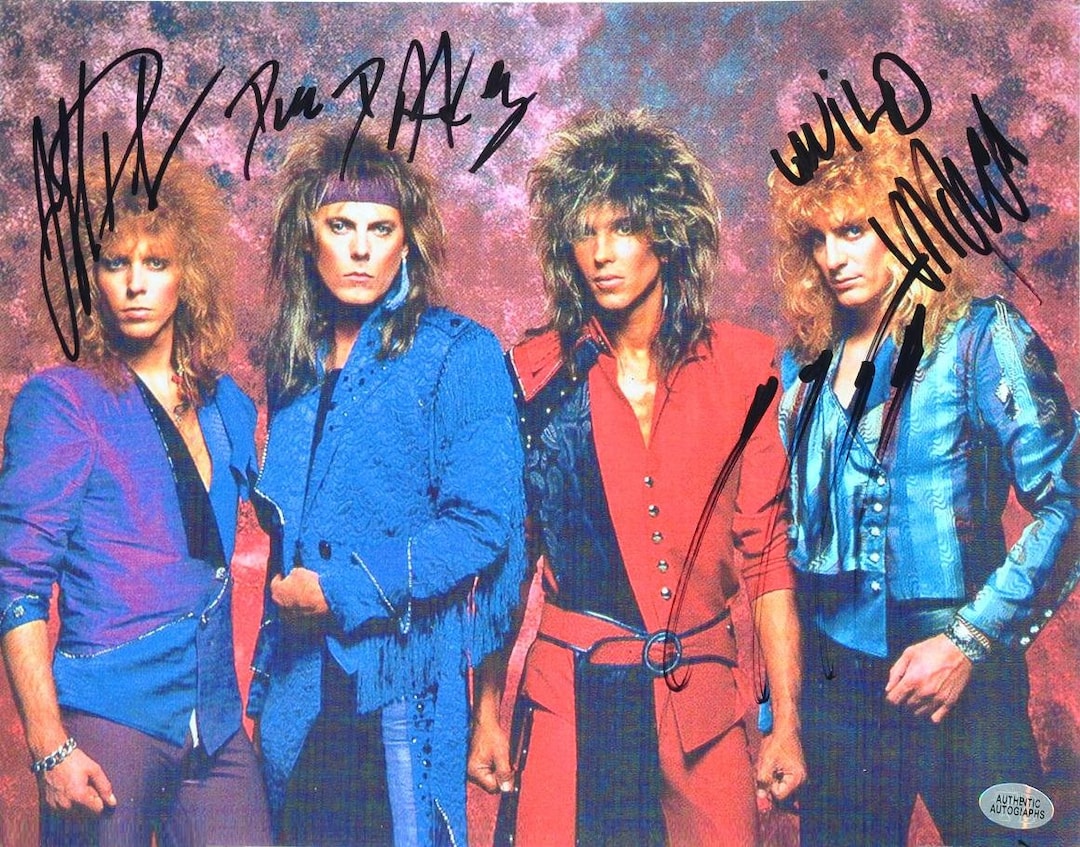 Dokken Band Signed Photo X4 - Don Dokken, George Lynch, Jeff