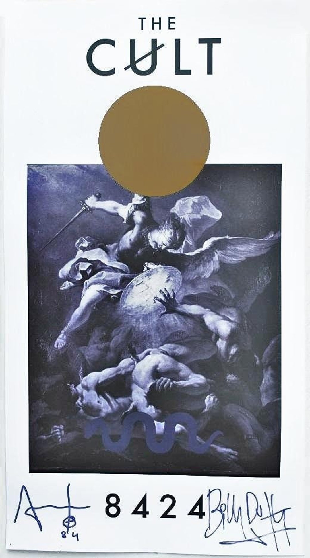 The Cult Signed 8424 2024 Tour Poster X2 - Billy Duffy & Ian