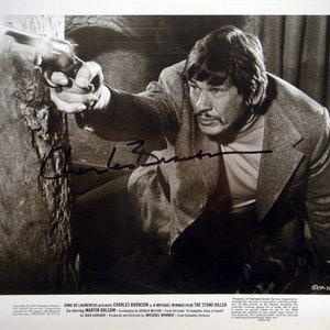 Charles Bronson Signed Photo - The Stone Killer - Death Wish - Murphy&#39;s Law - W/COA