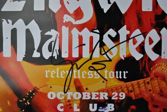 Yngwie Malmsteen Signed 2011 Concert Tour Poster W/COA - Etsy