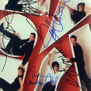 Friends Cast signiertes Foto X6 - Jennifer Aniston, Courteney Cox, Lisa Kudrow, Matt Leblanc,Matthew Perry, David Schwimmer W/COA