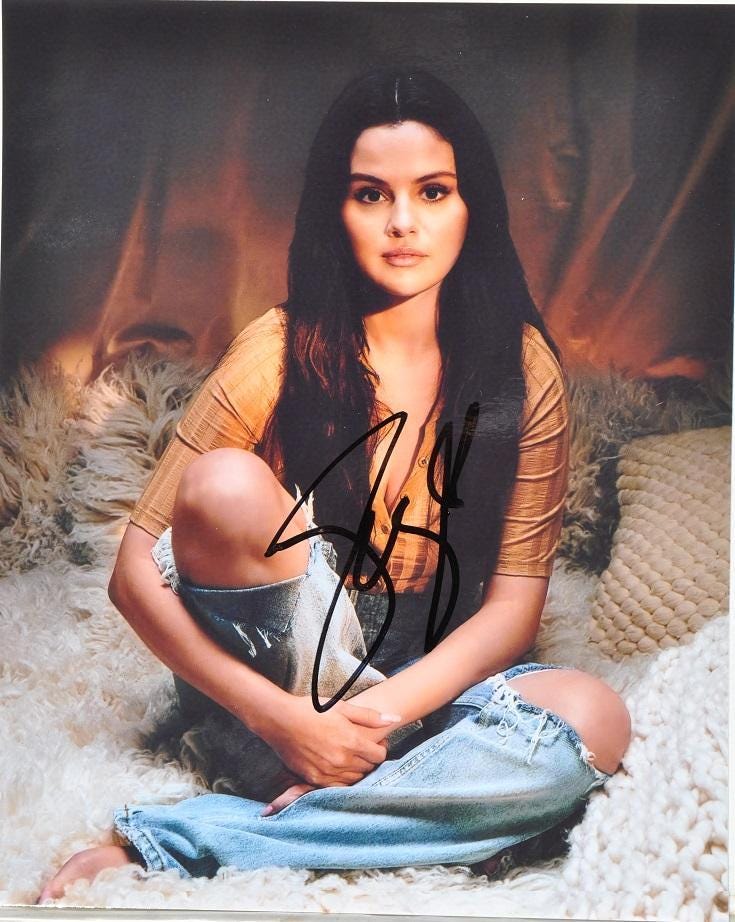 Selena Gomez Signed - Etsy