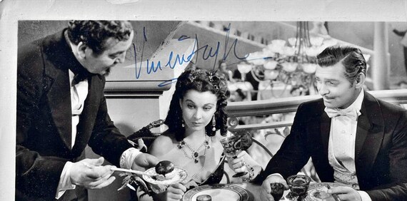 ヴィヴィアン・リーとクラーク・ゲーブル直筆サイン入り写真… ヴィヴィアン・リー直筆サイン入り写真 - 風と共に去りぬ（COA付き