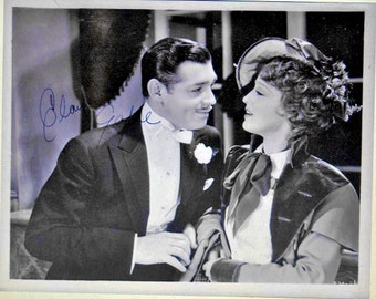 クラーク・ゲーブル直筆サイン入り写真 - 風と共に去りぬ（COA付き