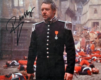 Foto firmada por Russell Crowe - Los Miserables - Con certificado de autenticidad