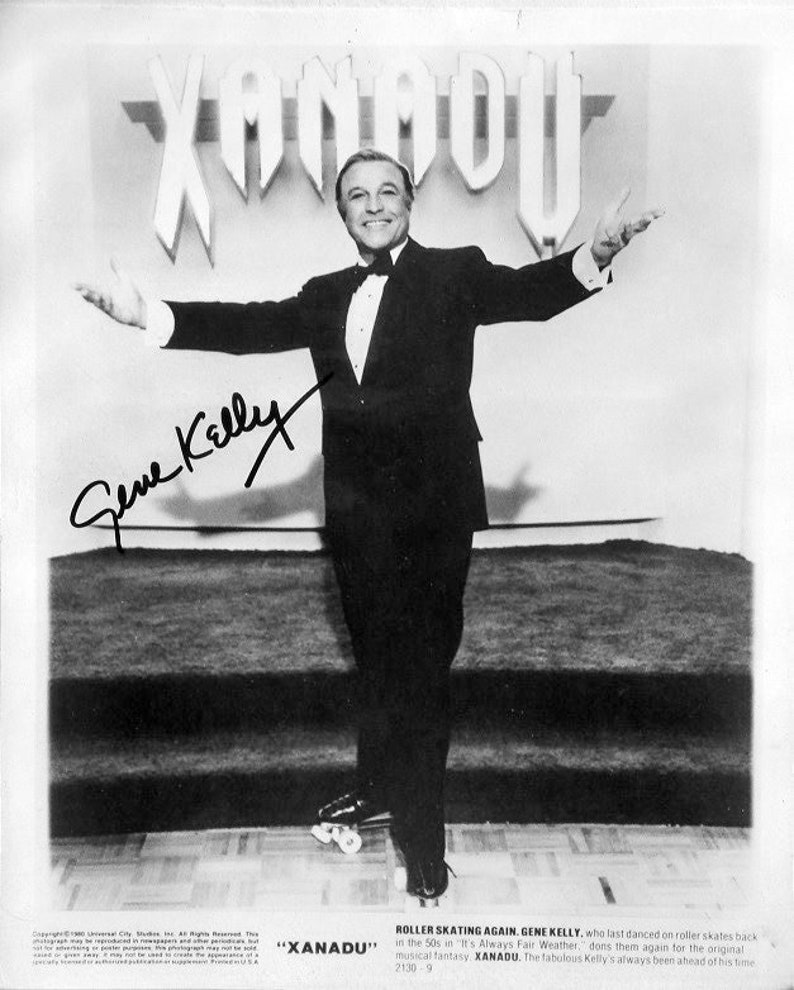 Gene Kelly Signed Autographed Photo Xanadu W/COA - Etsy