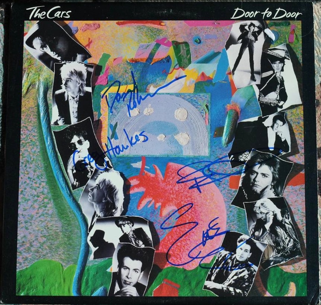 The Cars - Door to Door Signed Album X4 - Ric Ocasek, Greg Hawkes