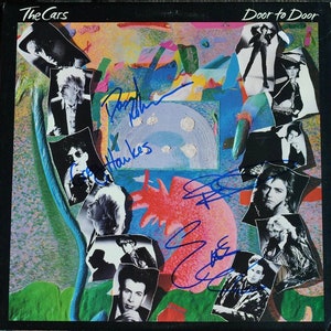 The Cars - Door To Door Signiertes Album X4 - Ric Ocasek, Greg Hawkes, David Robinson, Elliot Easton - W/COA