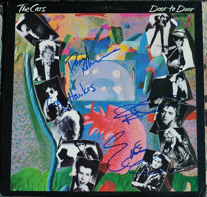 The Cars - Door to Door Signed Album X4 - Ric Ocasek, Greg Hawkes