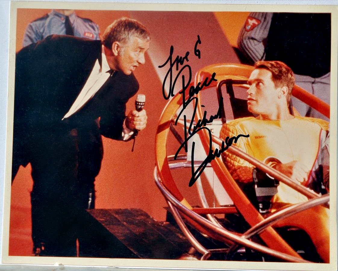 Richard Dawson Signed Photo - the Running Man, Arnold