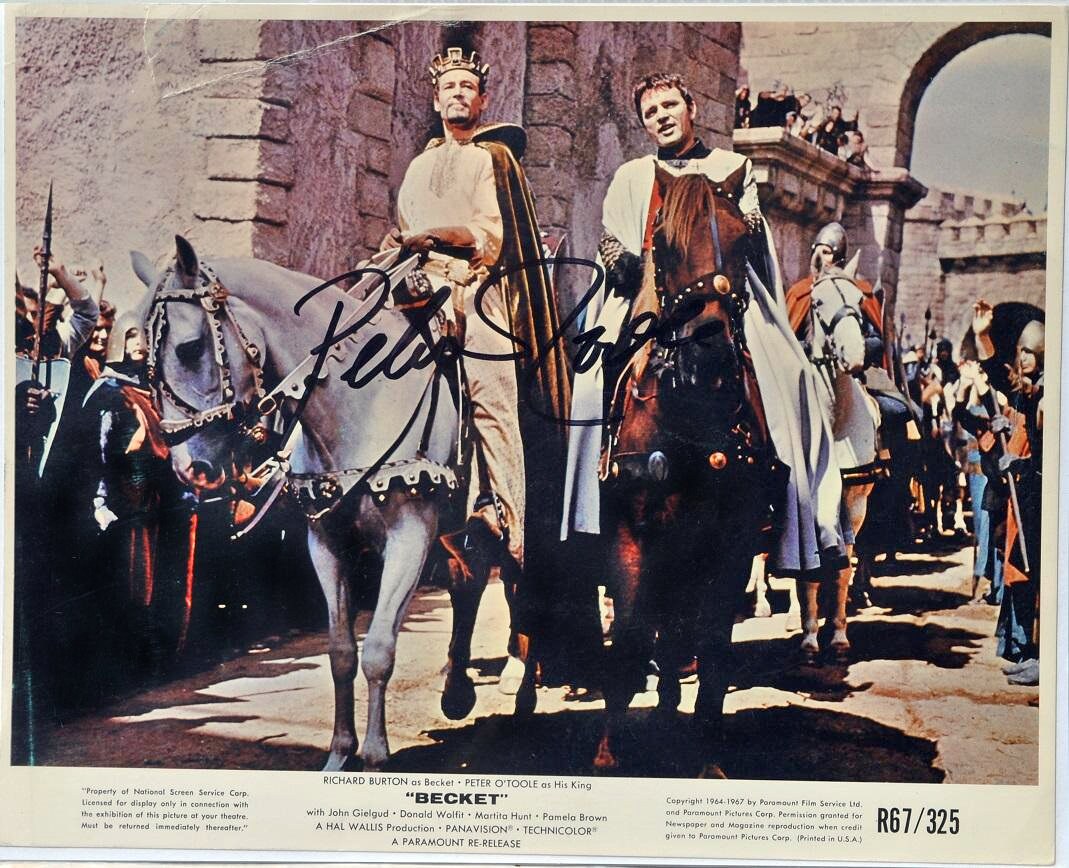 Peter O'Toole 映画「アラビアのロレンス」自筆サイン 映画「アラビア