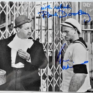 Robin Williams & Paul Dooley Signed Photo - Popeye W/COA