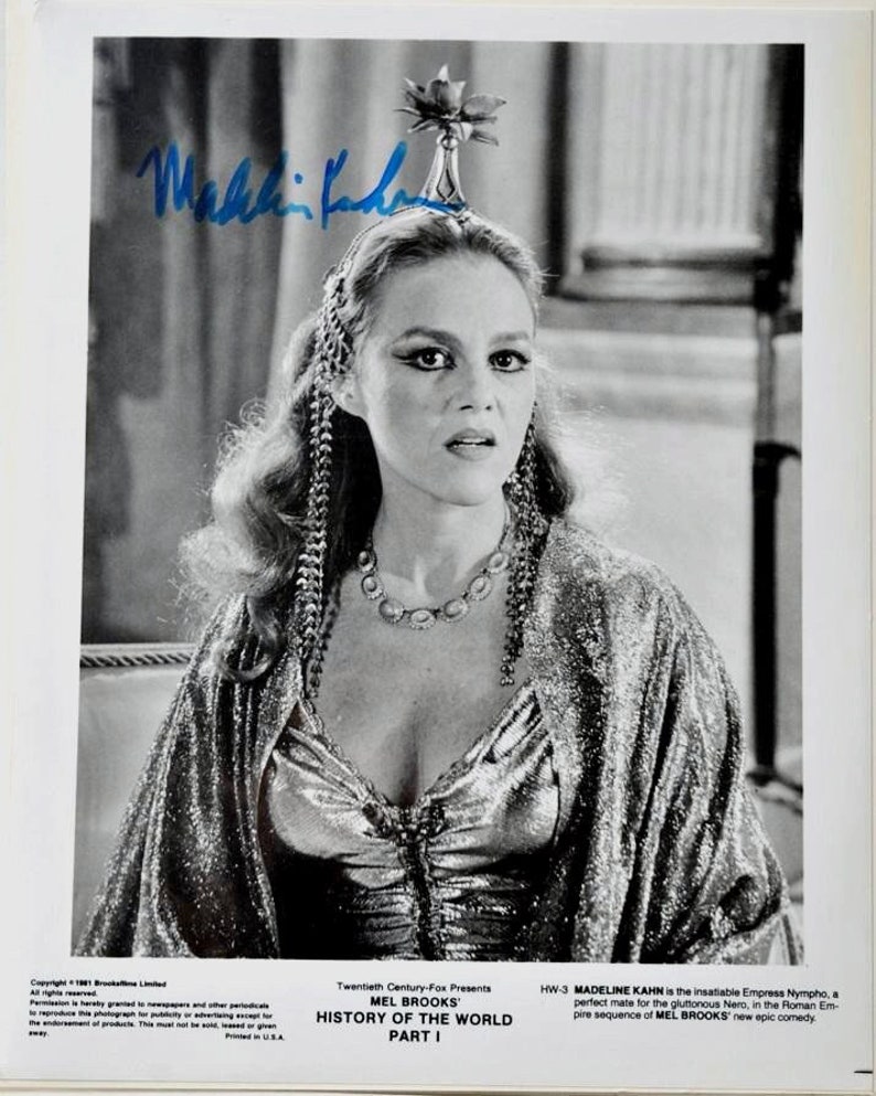 Madeline Kahn Signed Photo History Of The World, Mel Brooks W/COA image 1