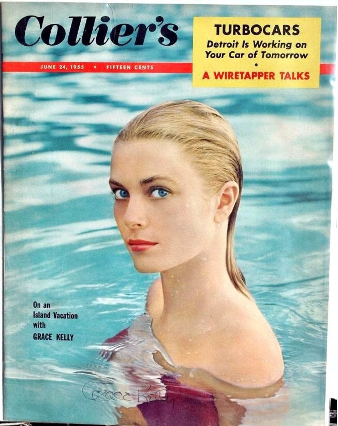 Grace Kelly Signed Colliers Magazine June 24, 1955