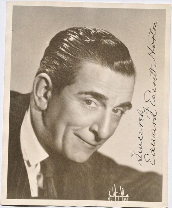 エドワード・エヴェレット・ホートン直筆サイン入り写真 - 不思議の国