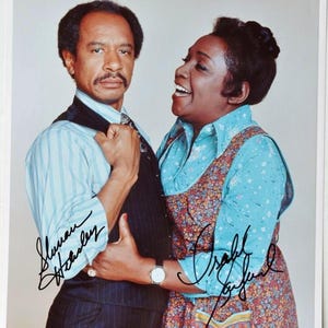 The Jeffersons Cast Signed Photo X2 - Sherman Hemsley, Isabel Sanford W/COA