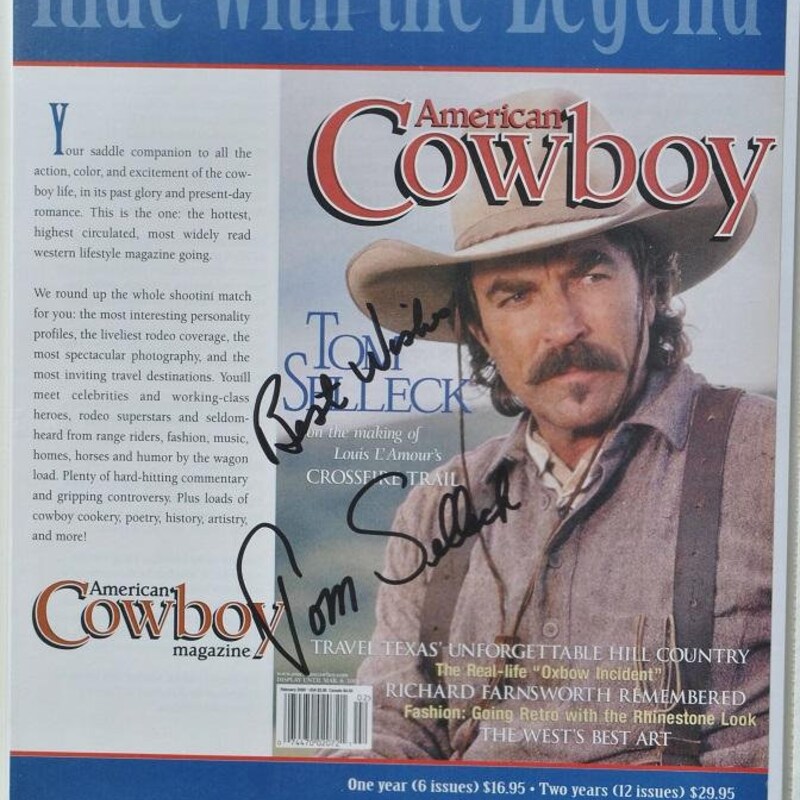 TOM SELLECK Signed Autographed Photo COA Hologram main image 0
