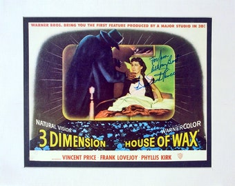 Vincent Price Signed Matted Photo - House Of Wax 11"X 14" W/COA