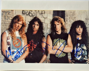 Megadeth Signed Photo X4 – Dave Mustaine - W/COA