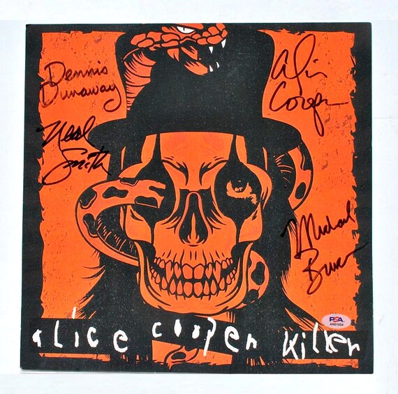 Alice Cooper Signed Album Insert X4 – Michael Bruce, Dennis
