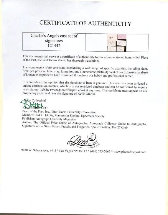 チャーリーズ・エンジェル キャストサイン入りフィギュア X6 – ファラ