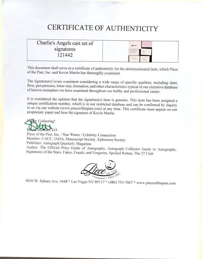 チャーリーズ・エンジェル キャストサイン入りフィギュア X6 – ファラ