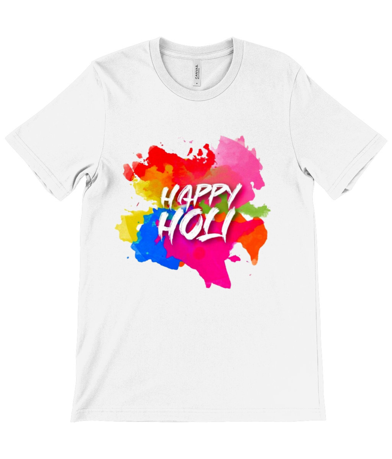 Happy Holi Unisex Crew Neck T-Shirt Holi Festival Tees India | Etsy
